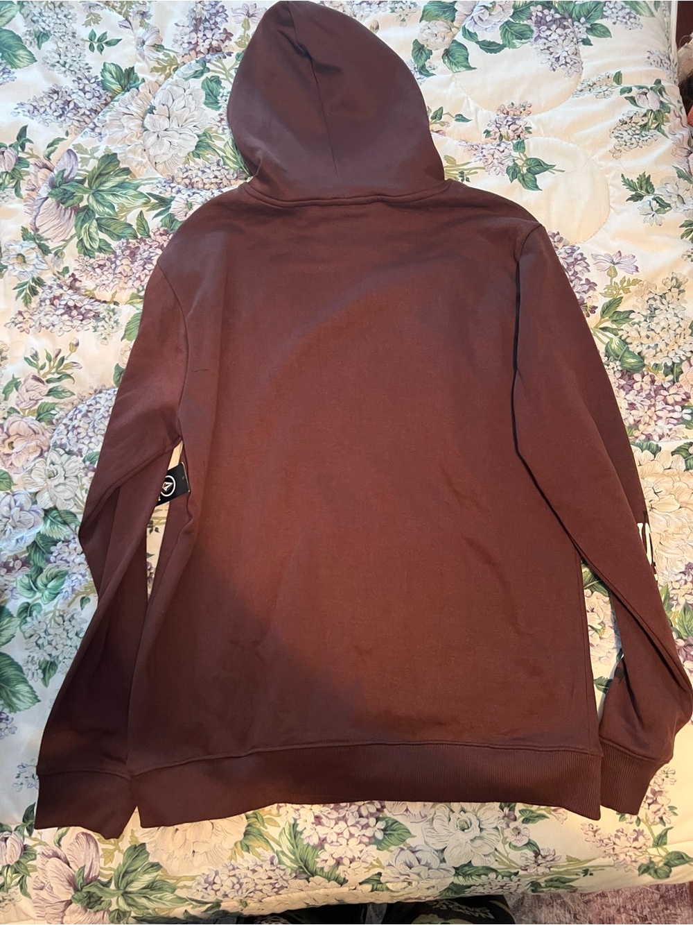 NWT Volcom Roundabout Pullover Fleece Hoodie Brown Men’s Size XL - Picture 2 of 3